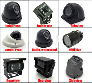 Logam IR Mini TVI Kamera monitor keamanan mobil Dome Style 1080P 2MP Inside