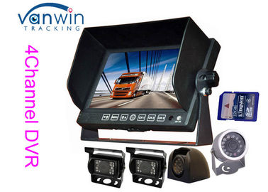 Bus / truk / trailer / pelatih 7 inci TFT Car Monitor AHD dengan kamera 720P, SD Card