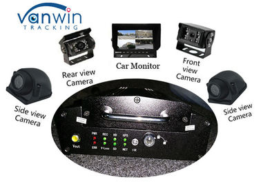 Sistem Video Pelacakan Kendaraan VPN 3G Mobile DVR GPS Mobil Mobile DVR Dengan 4 Kamera HD
