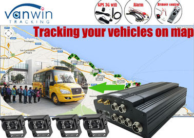 Kotak Hitam Mobile HDD CCTV DVR Kit Kamera GPS dengan monitor 7 inci untuk Truk