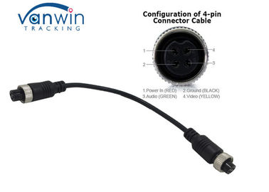 Aksesoris DVR 4 pin jenis adaptor / konektor penerbangan untuk menghubungkan Monitor dengan MDVR