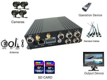 Mobil 4CH SD 4G digital perekam video Taxi sistem MDVR pemantauan 24/7 dengan router WIFI