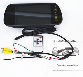 7 Inch Kaca Depan Spion Mobil Monitor TFT LCD Monitor Cermin dengan 2 input video