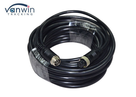 TPE 5.0mm M12 6pin Aviation Plug Cable Male To Female Untuk IP Camera