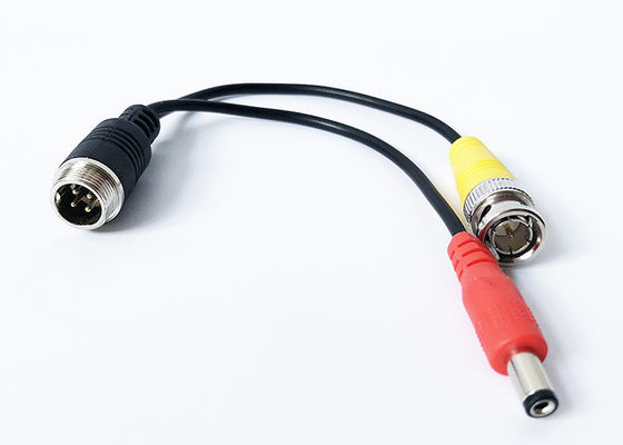 MDVR 4 Pin Male To BNC Male DC Cable Panjang 23cm Untuk Kamera Mobil