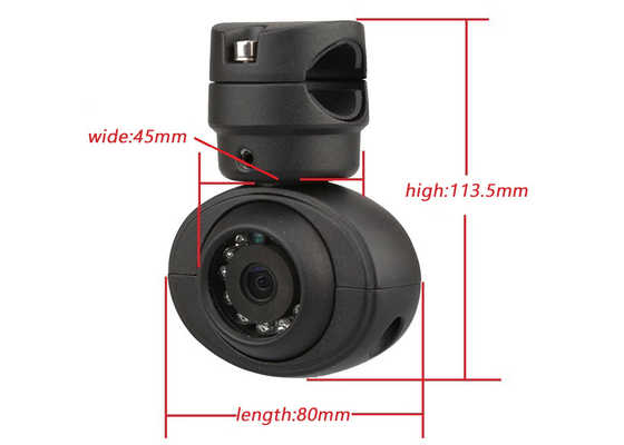 1080P Waterproof Bus Surveillance Camera Tampilan Depan Dengan Braket yang Dapat Disesuaikan Untuk DVR MDVR