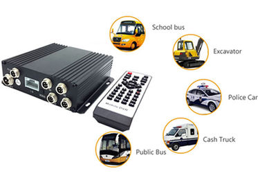 4 Channel Kendaraan WI-FI Video / Audio SD Card DVR Sistem Kamera dengan Bus Router