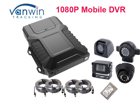 4CH AHD 1080P Bus Sekolah Mobile DVR Kit Solusi Pengawasan Kendaraan