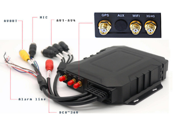 4CH AHD 1080P Bus Sekolah Mobile DVR Kit Solusi Pengawasan Kendaraan