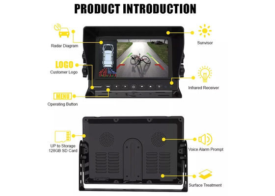 Auto 12V 24V Visual Reversing Radar System Car Backup Radar Untuk Tugas Berat
