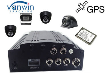 4CH 3G GPS 720P HDD Mobil GPS Locator perangkat Surveillance CCTV DVR