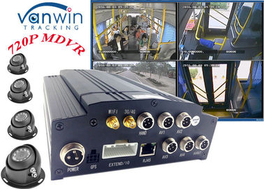 HD 4CH 720P 4G GPS Kamera kendaraan video Recorder System dengan platform CMS gratis