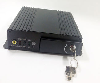 DVR Mobil 4 Saluran GPS Dual Penyimpanan Kartu SD Pemutaran Lokal Format H.264