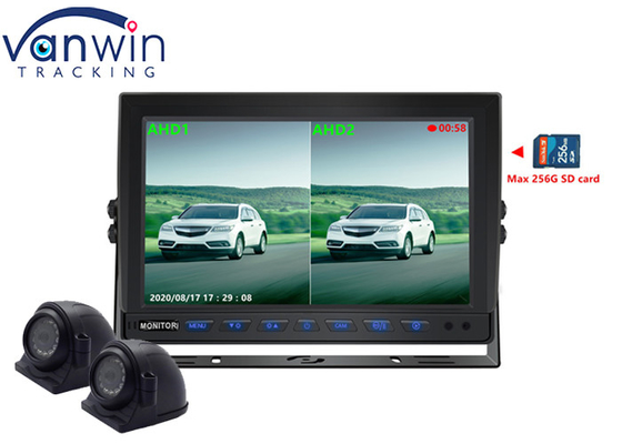 7'' 9'' 10'' 2 Membagi Monitor Tampilan Mobil AHD Untuk Perekaman Video 2 Saluran
