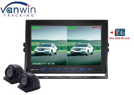 7' 9' 10' 2 Splits AHD Car Display TFT Car Monitor Untuk Rekaman Video 2 Saluran