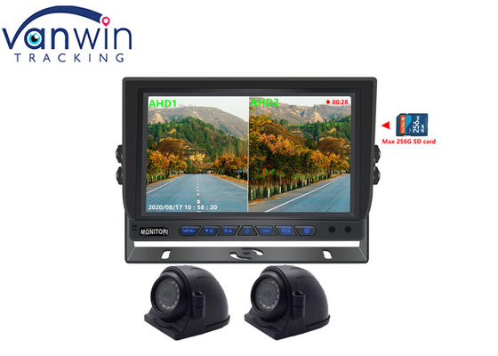 7' 9' 10' 2 Splits AHD Car Display TFT Car Monitor Untuk Rekaman Video 2 Saluran
