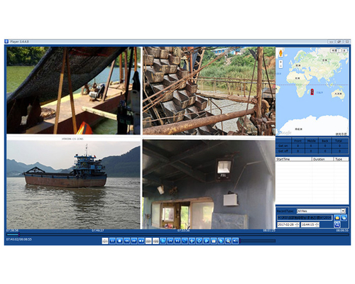 4G GPS HDD Mobile DVR Sistem Streaming Video Langsung Untuk Penggalian Pasir Dredger Kapal