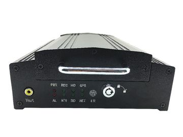 Sistem Video Pelacakan Kendaraan VPN 3G Mobile DVR GPS Mobil Mobile DVR Dengan 4 Kamera HD