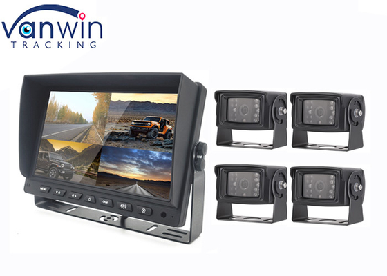 7inch 9inch 10 Inch AHD TFT Car Monitor Dibangun Dalam DVR Untuk 4 Sistem Kamera