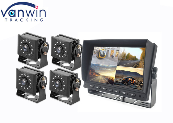 7inch 9inch 10 Inch AHD TFT Car Monitor Dibangun Dalam DVR Untuk 4 Sistem Kamera