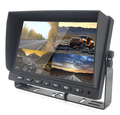 7inch 9inch 10 Inch AHD TFT Car Monitor Dibangun Dalam DVR Untuk 4 Sistem Kamera