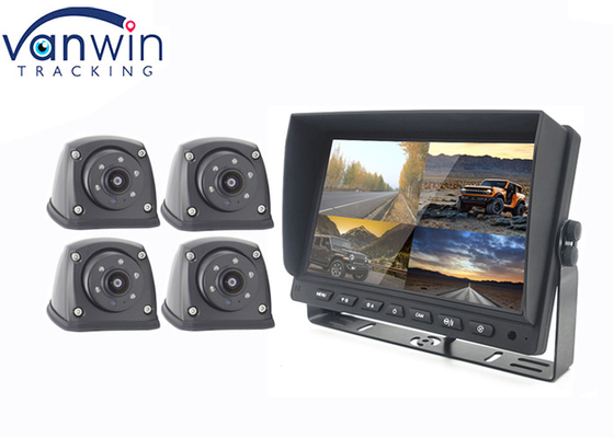7inch 9inch 10 Inch AHD TFT Car Monitor Dibangun Dalam DVR Untuk 4 Sistem Kamera
