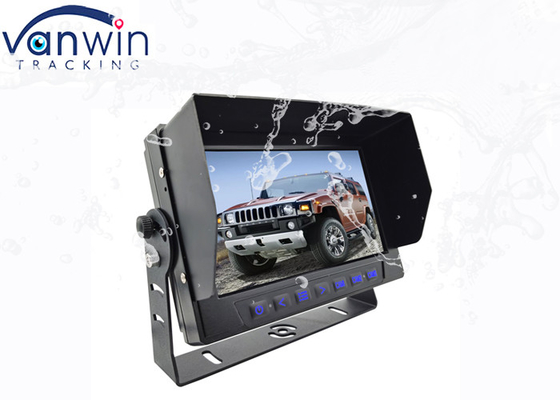IP69 Mobil Waterproof TFT Mobil Monitor Dengan 3 Saluran Video Input 7 Inch
