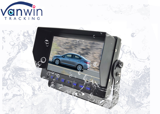 IP69 Mobil Waterproof TFT Mobil Monitor Dengan 3 Saluran Video Input 7 Inch