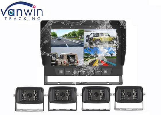Tampilan Monitor Mobil Tahan Air AHD Quad Dengan IP69 7 Inci
