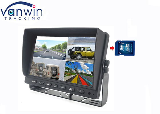 7 Inch 4ch Car Screen And Rear View Camera LCD Display Recorder Untuk Truk RV