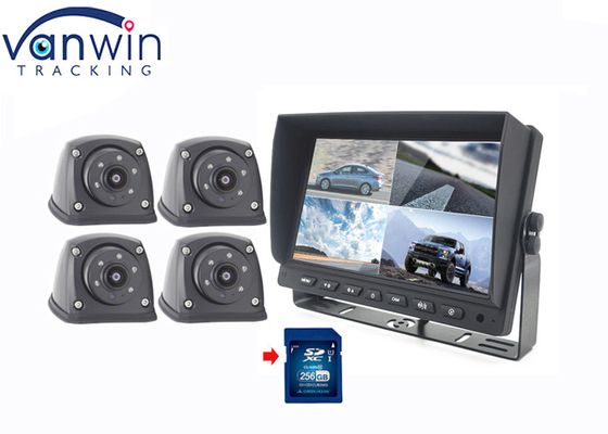 7 Inch 4ch Car Screen And Rear View Camera LCD Display Recorder Untuk Truk RV