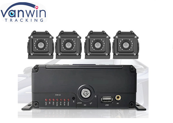 4G 4ch 3G Mobile DVR dengan GPS wifi untuk Vehicle Fleet Management