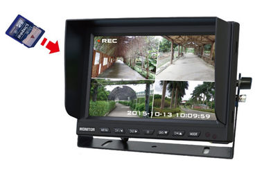 12-24V 4 Split LCD 7/9 inch Digital TFT Car Monitor dengan Sun Visor, 32GB SD Card