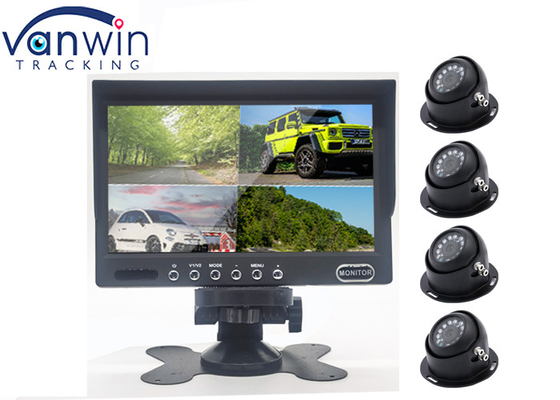 Monitor Mobil 7 Inch 4ch / 4 Layar LCD Kamera Tampilan Belakang Terpisah Untuk Truk RV