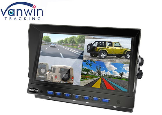 Monitor Mobil Hitam 7 Inci 4 Saluran Input Video Layar HD