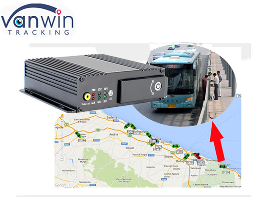 4G GPS Dual SD 8 Channel jaringan tertanam DVR AHD 1080P Untuk Bus Umum