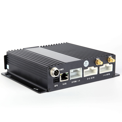 4G GPS Dual SD 8 Channel jaringan tertanam DVR AHD 1080P Untuk Bus Umum