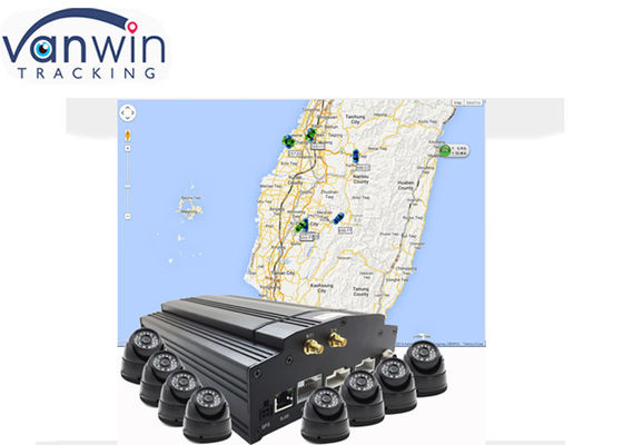 8 Channel Mobile DVR dengan 3G 4G GPS dan 2TB HDD Dukungan untuk Pemantauan CCTV Kendaraan