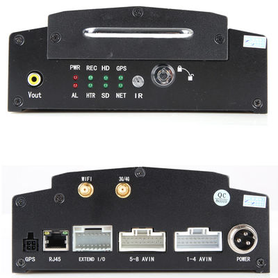 8 Channel Mobile DVR dengan 3G 4G GPS dan 2TB HDD Dukungan untuk Pemantauan CCTV Kendaraan