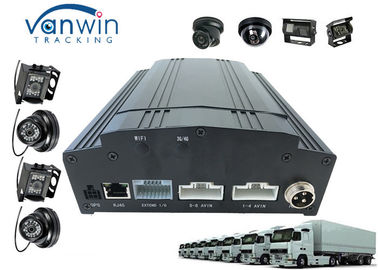 3G 4G 4ch / 8ch full hd 1080p AHD MDVR dan solusi mobil polisi Sistem Kamera / Audio