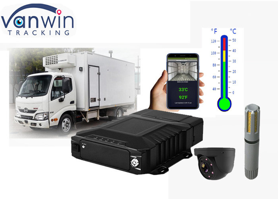 4 Saluran HDD Mobile NVR Sistem Pemantauan Suhu Untuk Truk Freezer