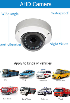1080P Mini Waterproof AHD Car Dome Camera Vandal Proof Vehicle Surveillance Camera