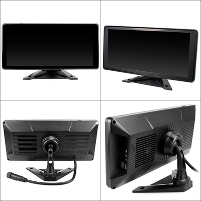 Sistem DVR Mobil AI BSD Alarm 360° 4CH 10.36 Inch Monitor Dengan Perekam untuk Truk