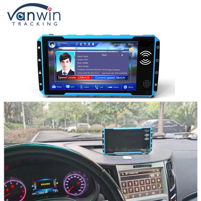 4Channels 1080P 7 &quot;Touch Monitor Mobile DVR SD Card Storage Dengan 4G GPS WiFi
