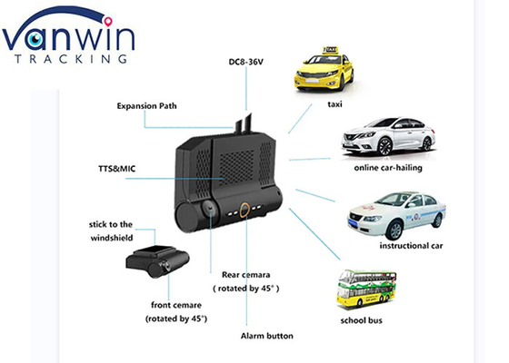 4g wifi 1080p TF kartu camcorder dengan GPS 2ch ahd mdvr kamera 1080p untuk kendaraan