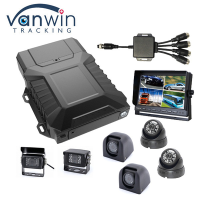 4G Mobile NVR 1080P AHD Car DVR 8CH HDD+SD Card WIFI GPS dengan Kamera IP