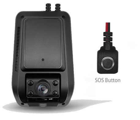 4 Channel 1080P Truck Dash Cam Recorder Armada GPS Pelacakan 4G Dash Cam Dengan ADAS DMS