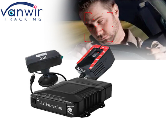 AHD Vehicle Security ADAS 8CH Sistem rekaman video dengan WiFi 4G GPS AI MDVR