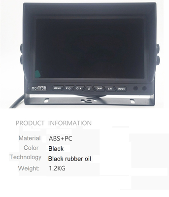 7/9/10.1 inci IPS Rear View Monitor AI Kiri / Kanan / Deteksi Titik Buta Belakang Membalik AI MDVR