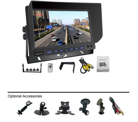 7/9/10.1 inci IPS Rear View Monitor AI Kiri / Kanan / Deteksi Titik Buta Belakang Membalik AI MDVR